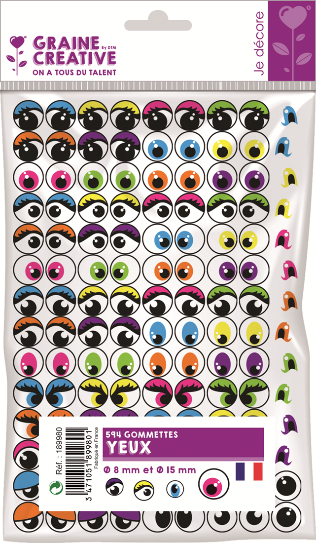 Graine Crative 124 Stickers - Eyes & Face