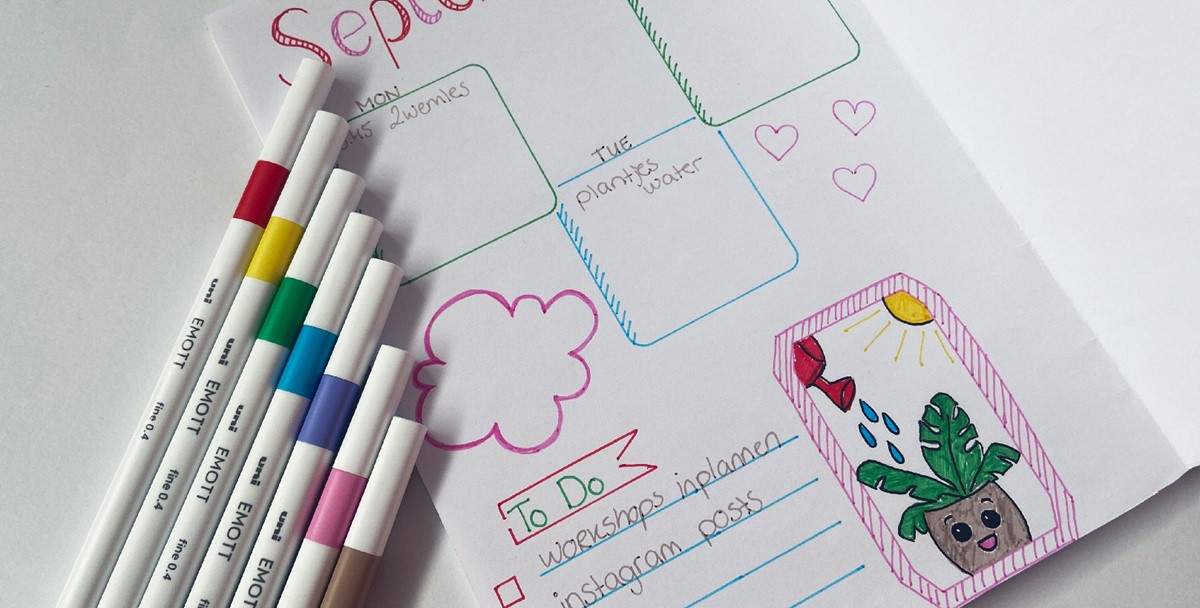 Gebruik sjablonen voor bulletjournalling